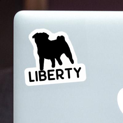 Aufkleber Mops Liberty Laptop Aufkleber Mops Liberty Laptop Image