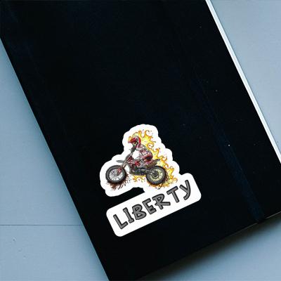 Aufkleber Liberty Motocrossfahrer Notebook Aufkleber Liberty Motocrossfahrer Notebook Image