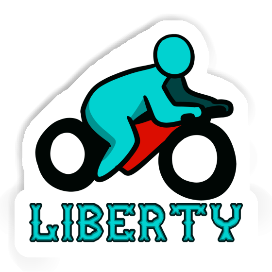 Motorradfahrer Sticker Liberty Image