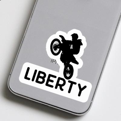 Aufkleber Liberty Motocross-Fahrer Notebook Aufkleber Liberty Motocross-Fahrer Notebook Image