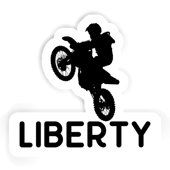 Aufkleber Liberty Motocross-Fahrer Notebook Aufkleber Liberty Motocross-Fahrer Notebook Image