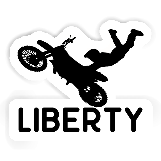 Liberty Aufkleber Motocross-Fahrer Notebook Liberty Aufkleber Motocross-Fahrer Gift package Image