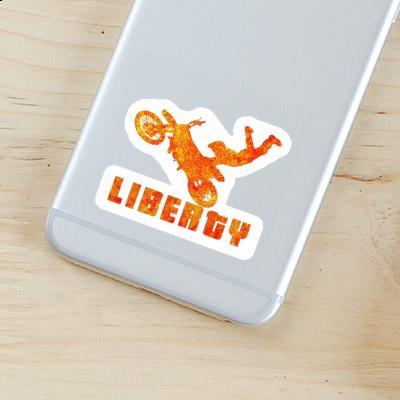 Motocrossiste Autocollant Liberty Image