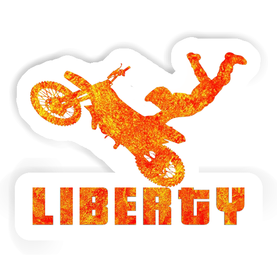 Motocrossiste Autocollant Liberty Laptop Image