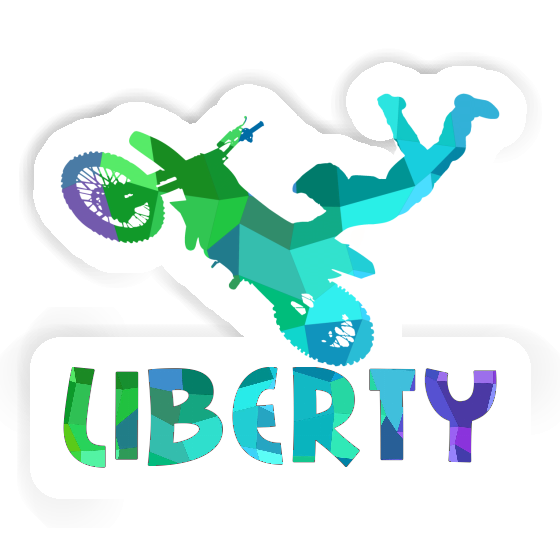 Liberty Aufkleber Motocross-Fahrer Laptop Liberty Aufkleber Motocross-Fahrer Laptop Image