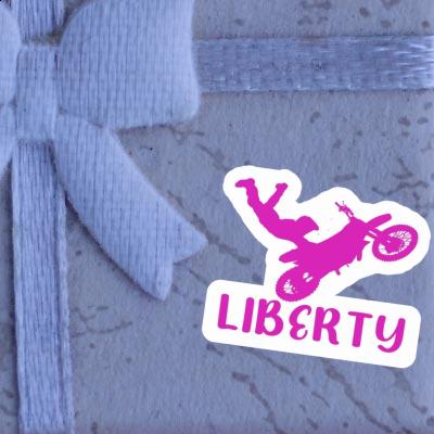 Motocrossiste Autocollant Liberty Laptop Motocrossiste Autocollant Liberty Laptop Image