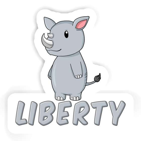 Aufkleber Liberty Rhinozeros Notebook Aufkleber Liberty Rhinozeros Gift package Image
