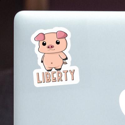 Porcelet Autocollant Liberty Notebook Porcelet Autocollant Liberty Gift package Image
