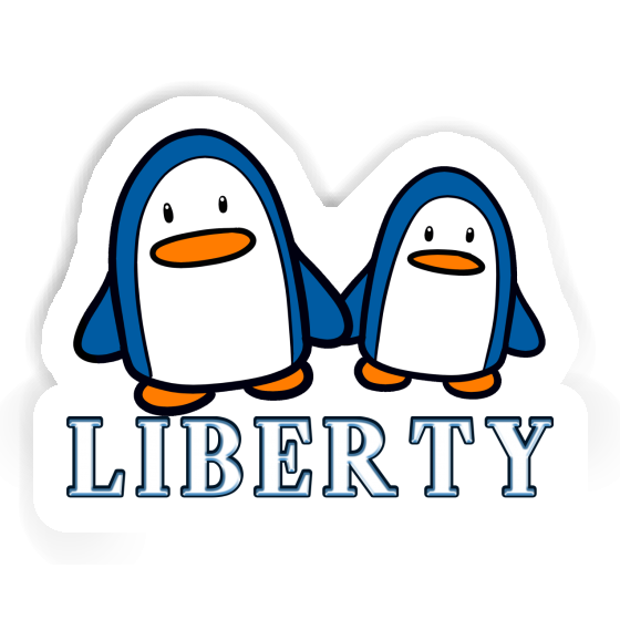 Liberty Autocollant Pingouin Notebook Liberty Autocollant Pingouin Gift package Image