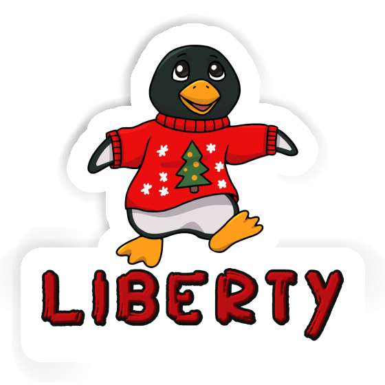 Weihnachtspinguin Sticker Liberty Notebook Weihnachtspinguin Sticker Liberty Gift package Image