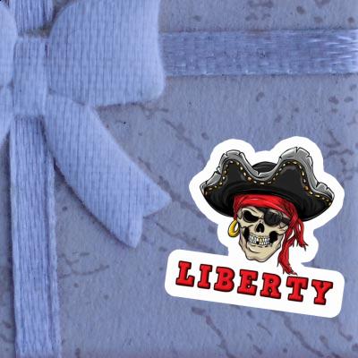 Tête de pirate Autocollant Liberty Notebook Tête de pirate Autocollant Liberty Notebook Image