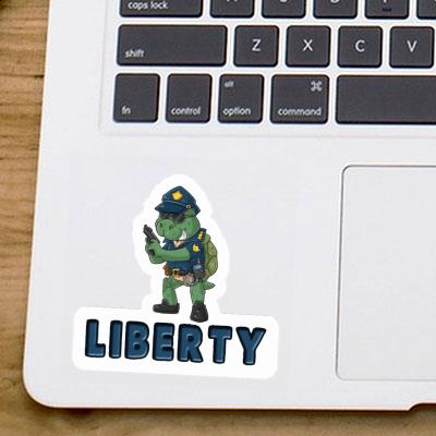 Liberty Sticker Police Officer Liberty Sticker Police Officer Image