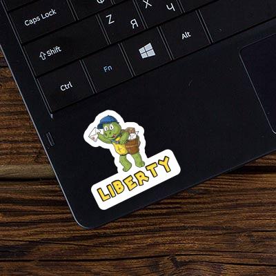 Autocollant Liberty Livreur Laptop Autocollant Liberty Livreur Laptop Image