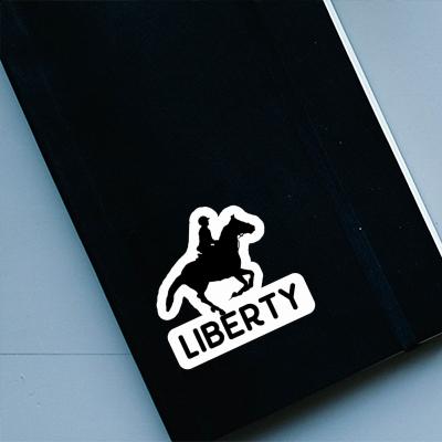 Aufkleber Liberty Reiterin Notebook Aufkleber Liberty Reiterin Notebook Image