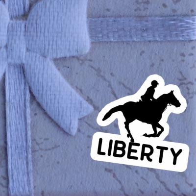 Autocollant Cavalière Liberty Autocollant Cavalière Liberty Image