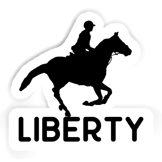 Aufkleber Liberty Reiterin Notebook Aufkleber Liberty Reiterin Gift package Image