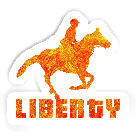 Horse Rider Sticker Liberty Notebook Horse Rider Sticker Liberty Gift package Image