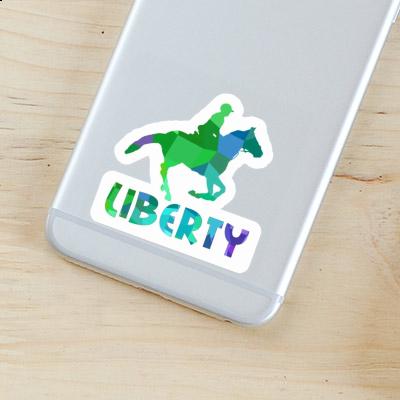 Horse Rider Sticker Liberty Notebook Image