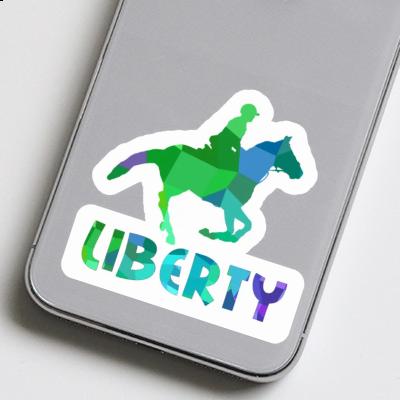 Horse Rider Sticker Liberty Laptop Horse Rider Sticker Liberty Laptop Image