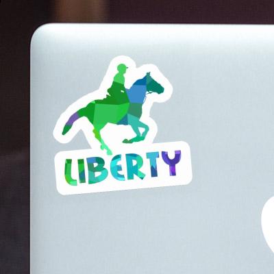 Horse Rider Sticker Liberty Notebook Horse Rider Sticker Liberty Gift package Image