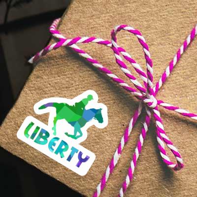 Autocollant Cavalière Liberty Notebook Image