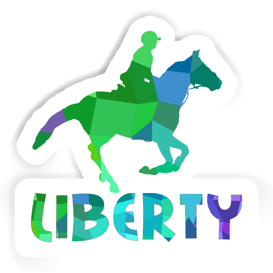 Horse Rider Sticker Liberty Notebook Horse Rider Sticker Liberty Notebook Image