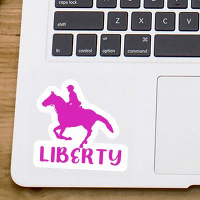 Aufkleber Liberty Reiterin Laptop Aufkleber Liberty Reiterin Laptop Image