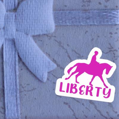 Autocollant Cavalière Liberty Image