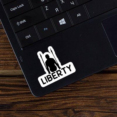 Autocollant Liberty Gymnaste aux anneaux Laptop Autocollant Liberty Gymnaste aux anneaux Laptop Image