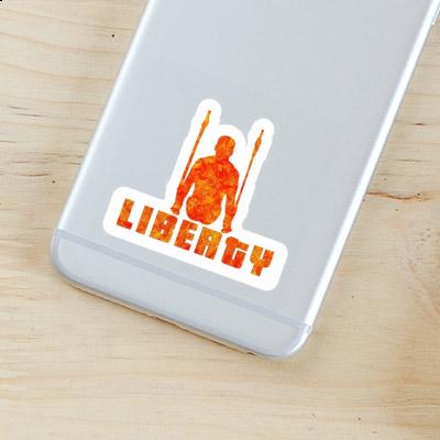 Autocollant Liberty Gymnaste aux anneaux Gift package Image