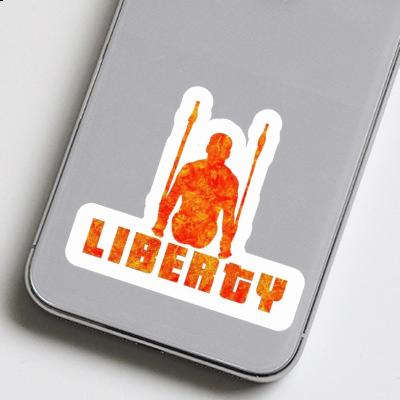 Autocollant Liberty Gymnaste aux anneaux Notebook Autocollant Liberty Gymnaste aux anneaux Gift package Image