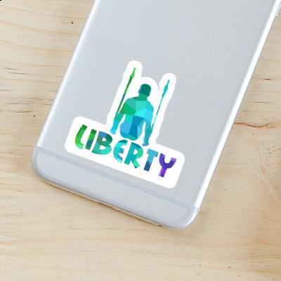 Autocollant Liberty Gymnaste aux anneaux Notebook Autocollant Liberty Gymnaste aux anneaux Notebook Image