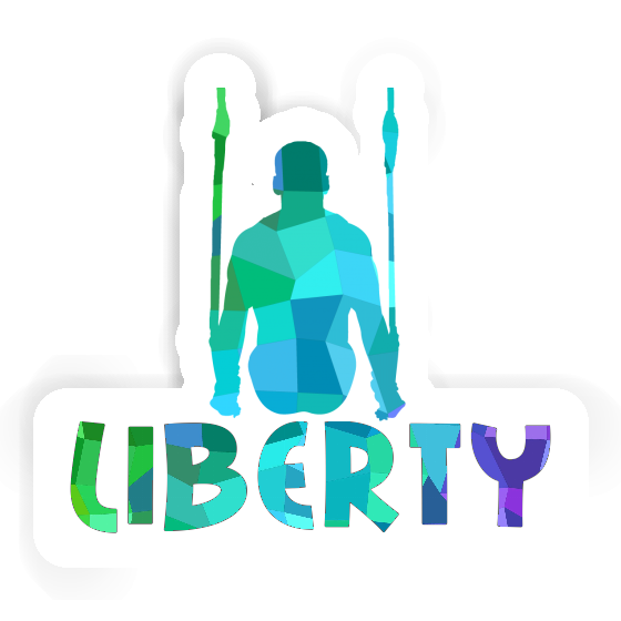 Autocollant Liberty Gymnaste aux anneaux Notebook Autocollant Liberty Gymnaste aux anneaux Gift package Image