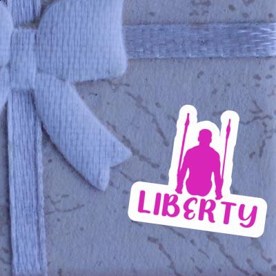 Gymnaste aux anneaux Autocollant Liberty Gymnaste aux anneaux Autocollant Liberty Image