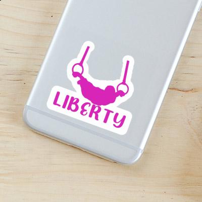 Liberty Autocollant Gymnaste aux anneaux Notebook Image