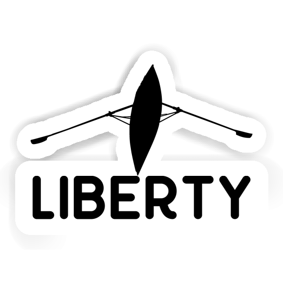 Bateau à rames Autocollant Liberty Laptop Bateau à rames Autocollant Liberty Laptop Image