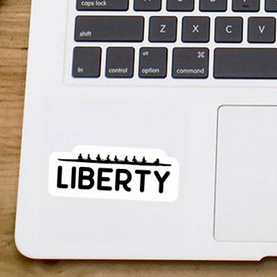 Aufkleber Ruderboot Liberty Notebook Aufkleber Ruderboot Liberty Gift package Image