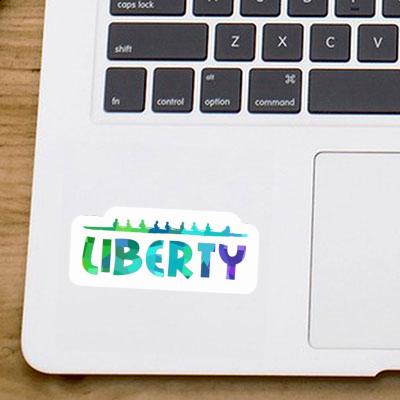 Autocollant Bateau à rames Liberty Laptop Autocollant Bateau à rames Liberty Laptop Image