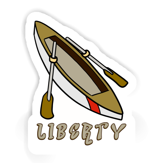 Autocollant Liberty Bateau à rames Notebook Autocollant Liberty Bateau à rames Notebook Image