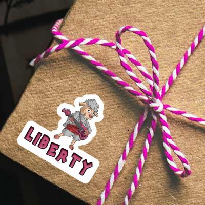 Liberty Autocollant Rockergirl Notebook Liberty Autocollant Rockergirl Gift package Image