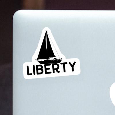 Sticker Sailboat Liberty Notebook Sticker Sailboat Liberty Gift package Image