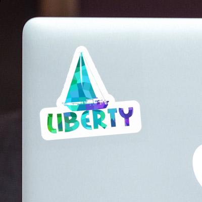 Sticker Liberty Sailboat Notebook Sticker Liberty Sailboat Notebook Image
