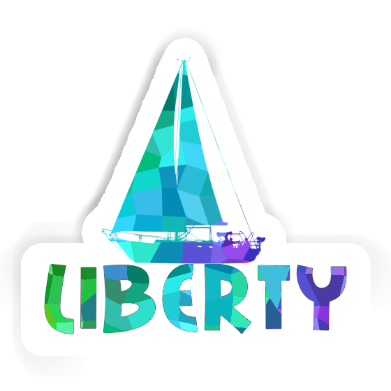 Sticker Liberty Sailboat Laptop Sticker Liberty Sailboat Laptop Image