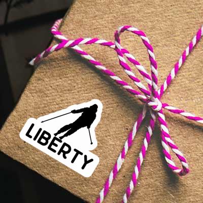 Liberty Aufkleber Skifahrerin Liberty Aufkleber Skifahrerin Image