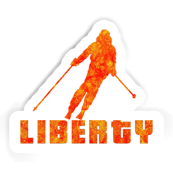 Autocollant Skieuse Liberty Laptop Autocollant Skieuse Liberty Laptop Image