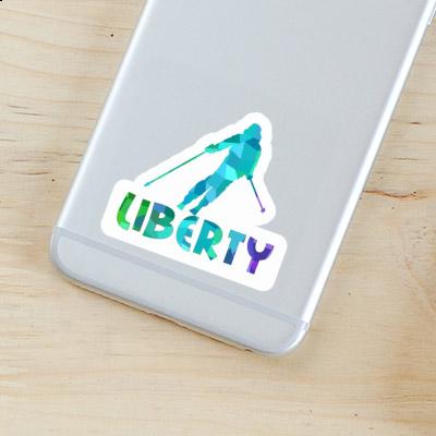 Autocollant Liberty Skieuse Laptop Autocollant Liberty Skieuse Laptop Image