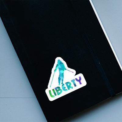 Autocollant Liberty Skieuse Autocollant Liberty Skieuse Image