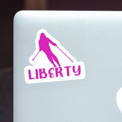 Autocollant Skieuse Liberty Notebook Autocollant Skieuse Liberty Gift package Image