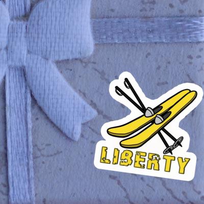 Liberty Autocollant Ski Gift package Image