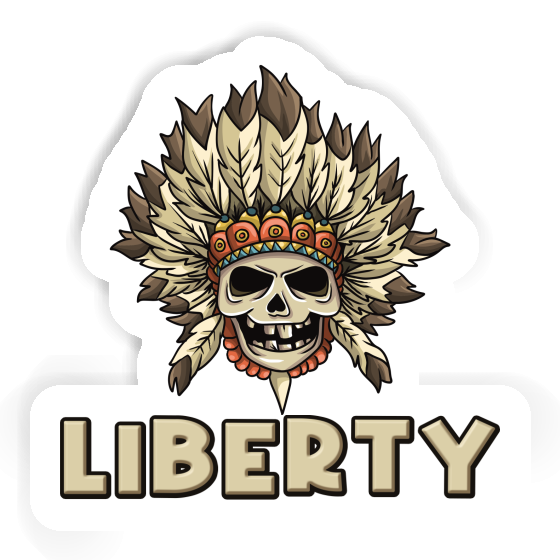 Liberty Sticker Kinder Totenkopf Laptop Image